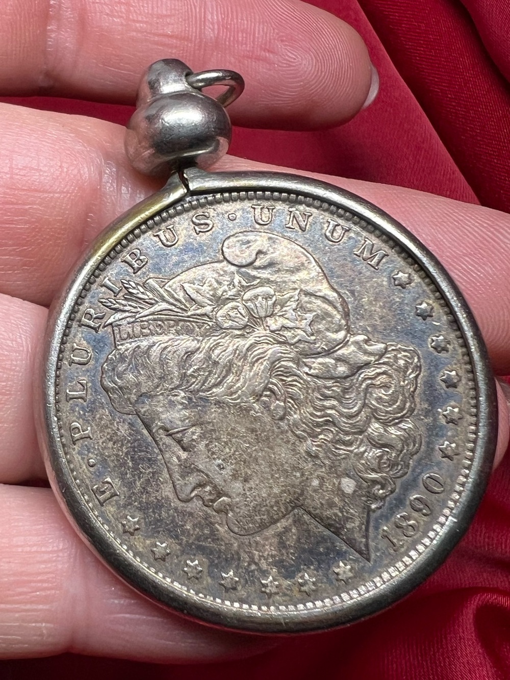 Sterling Silver Morgan Dollar Coin Pendant